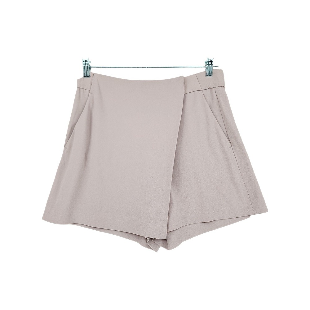 Aritzia Babaton Skort sz 8 Women Hikaru Wrap Front Crepe Mauve Mini Skirt Shorts